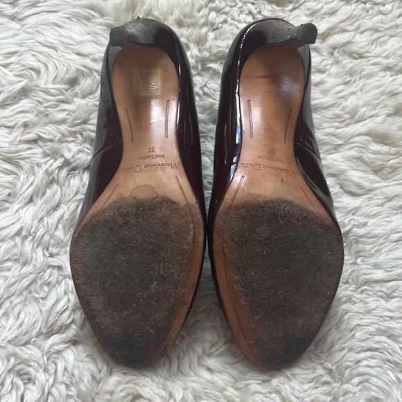 Dark cognac Italian leather 3” heels from Mossimo Dutti. Sz 37/US 6.5. - Picture 5 of 7